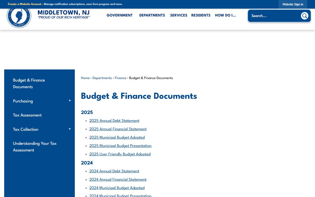 Middletown Township Police Department page related to traffic enforcement and ticket records