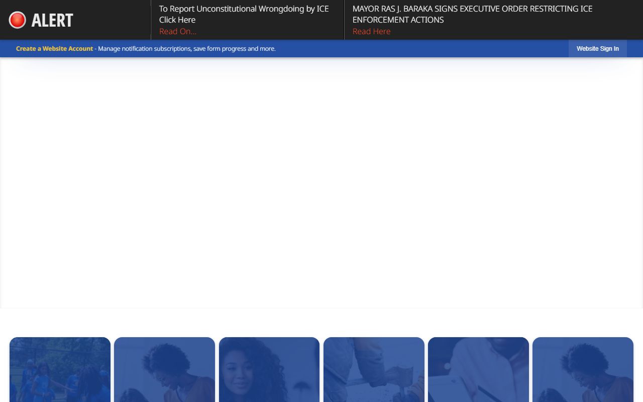 Newark city official website with municipal court and traffic ticket information