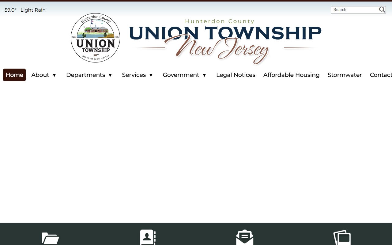 Union Township official website with municipal court and traffic ticket information