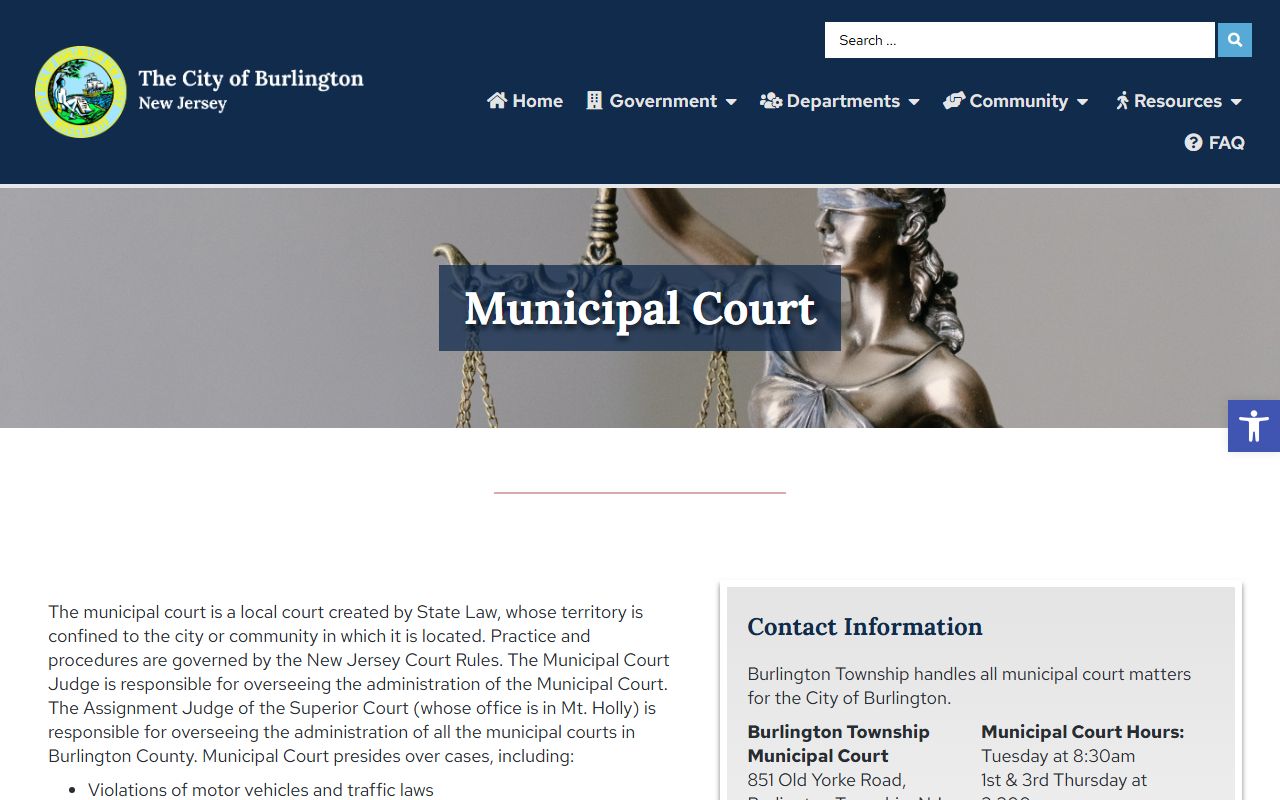 City of Burlington Municipal Court