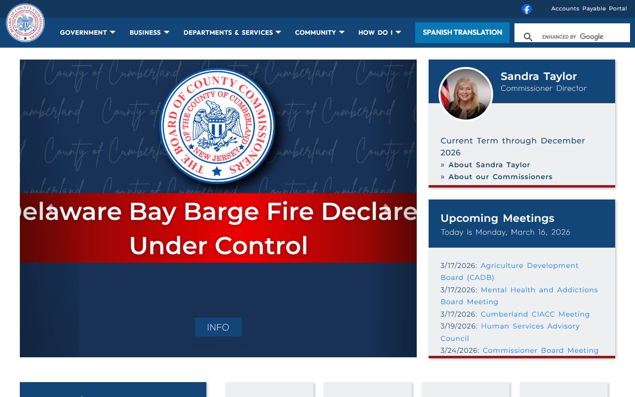 Cumberland County Official Website