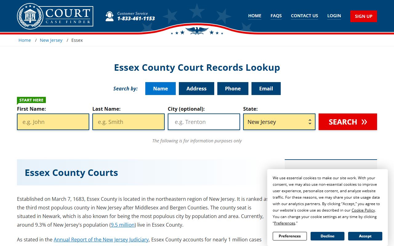 Essex County Court Records