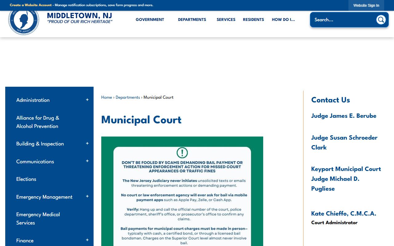 Middletown Township Municipal Court
